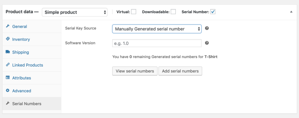 Choose simple or variable products from product selection