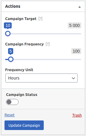 Actions of the WP Content Pilot