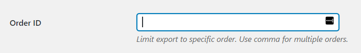 Serial Numbers Export by Order ID