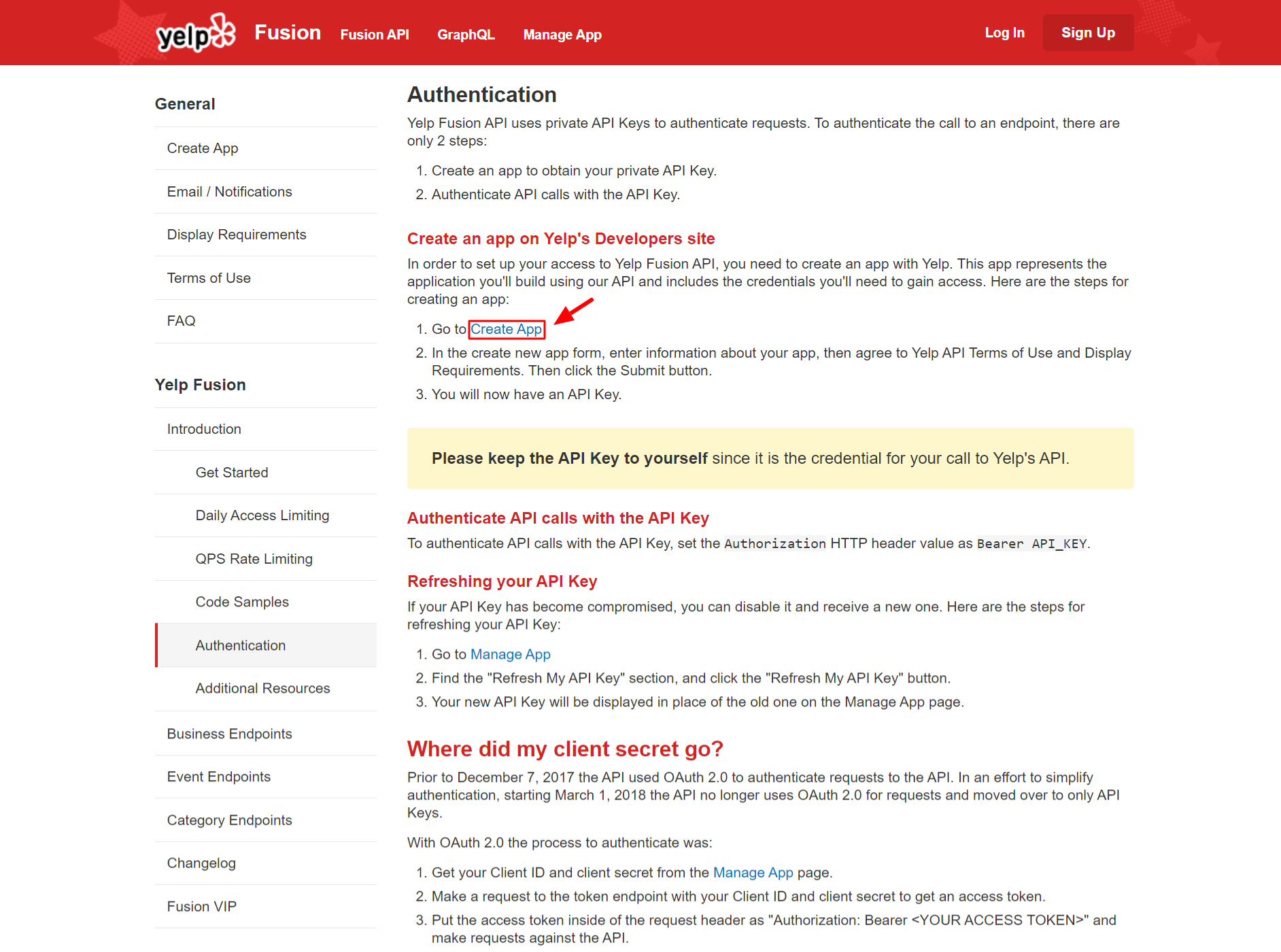 yelp api access limit