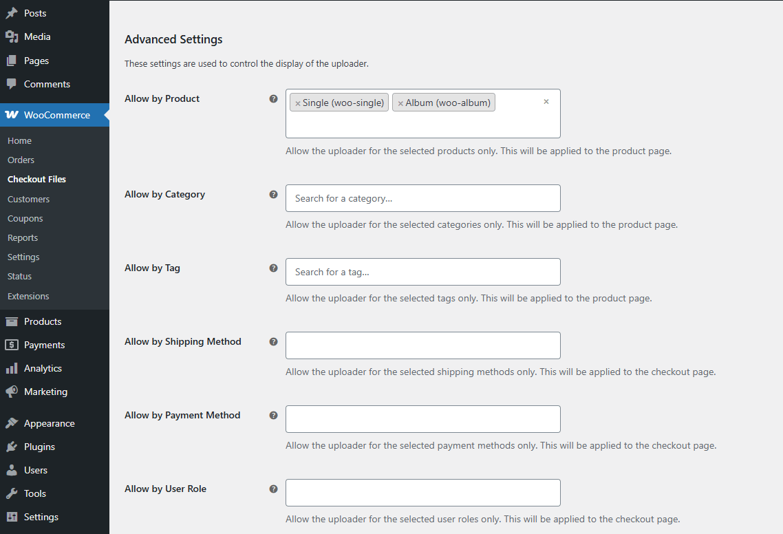 Advanced Settings