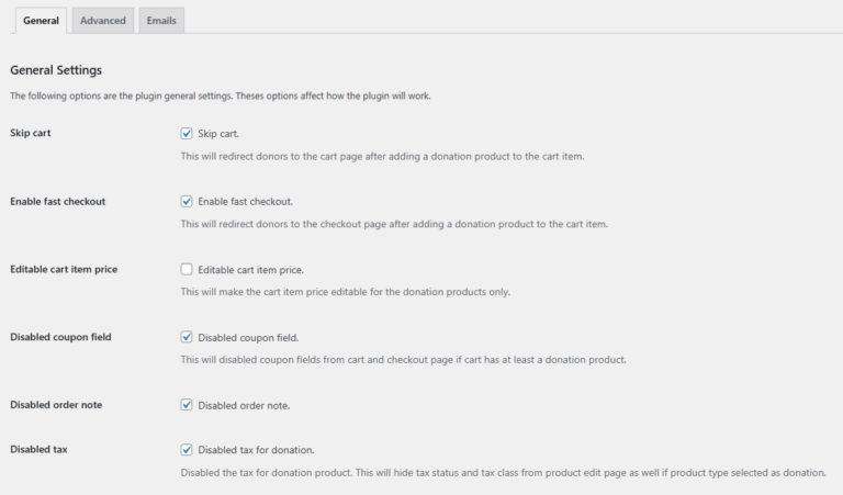 General Settings