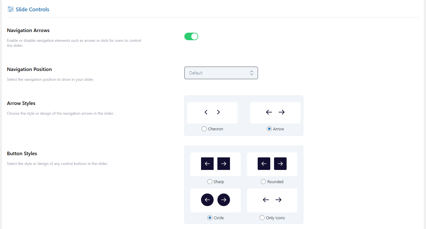 Slide Controls