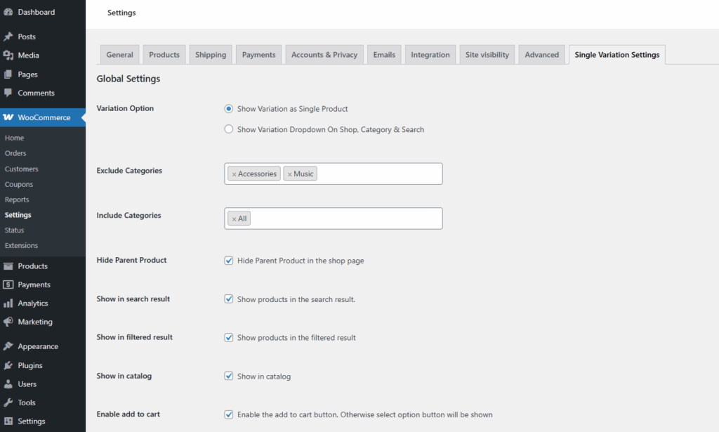 How to Configure Global Settings