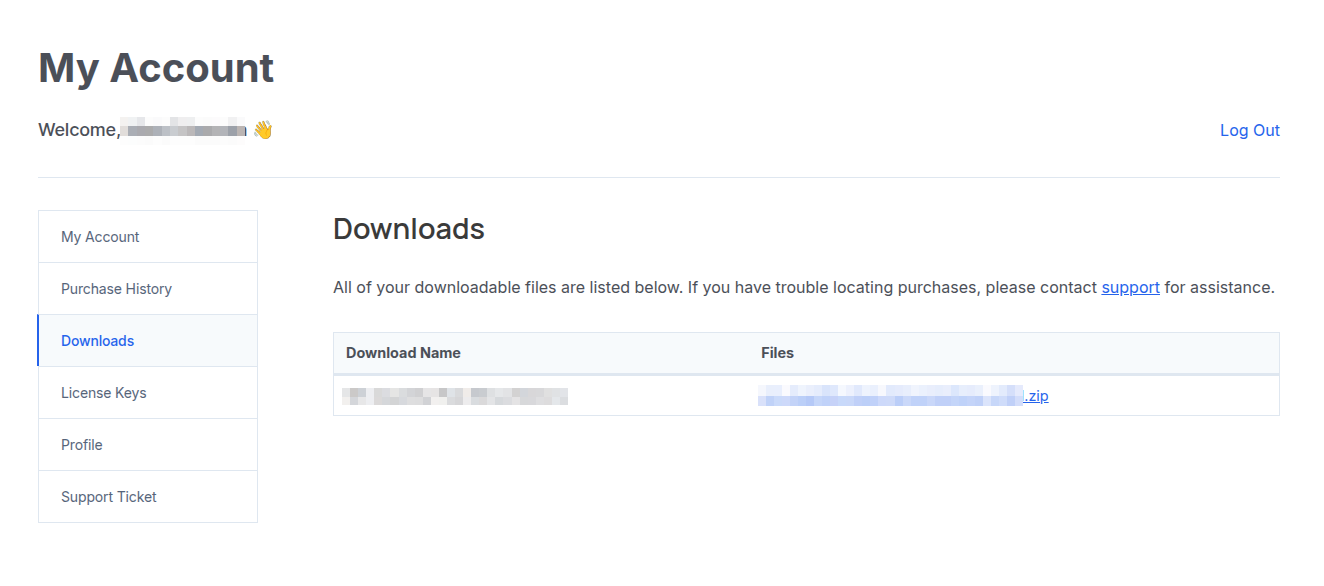 Downloadable zip file
