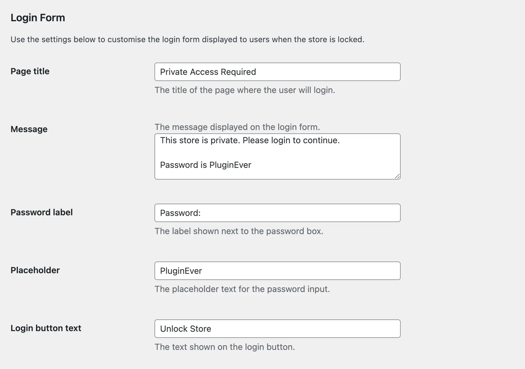 Login Form