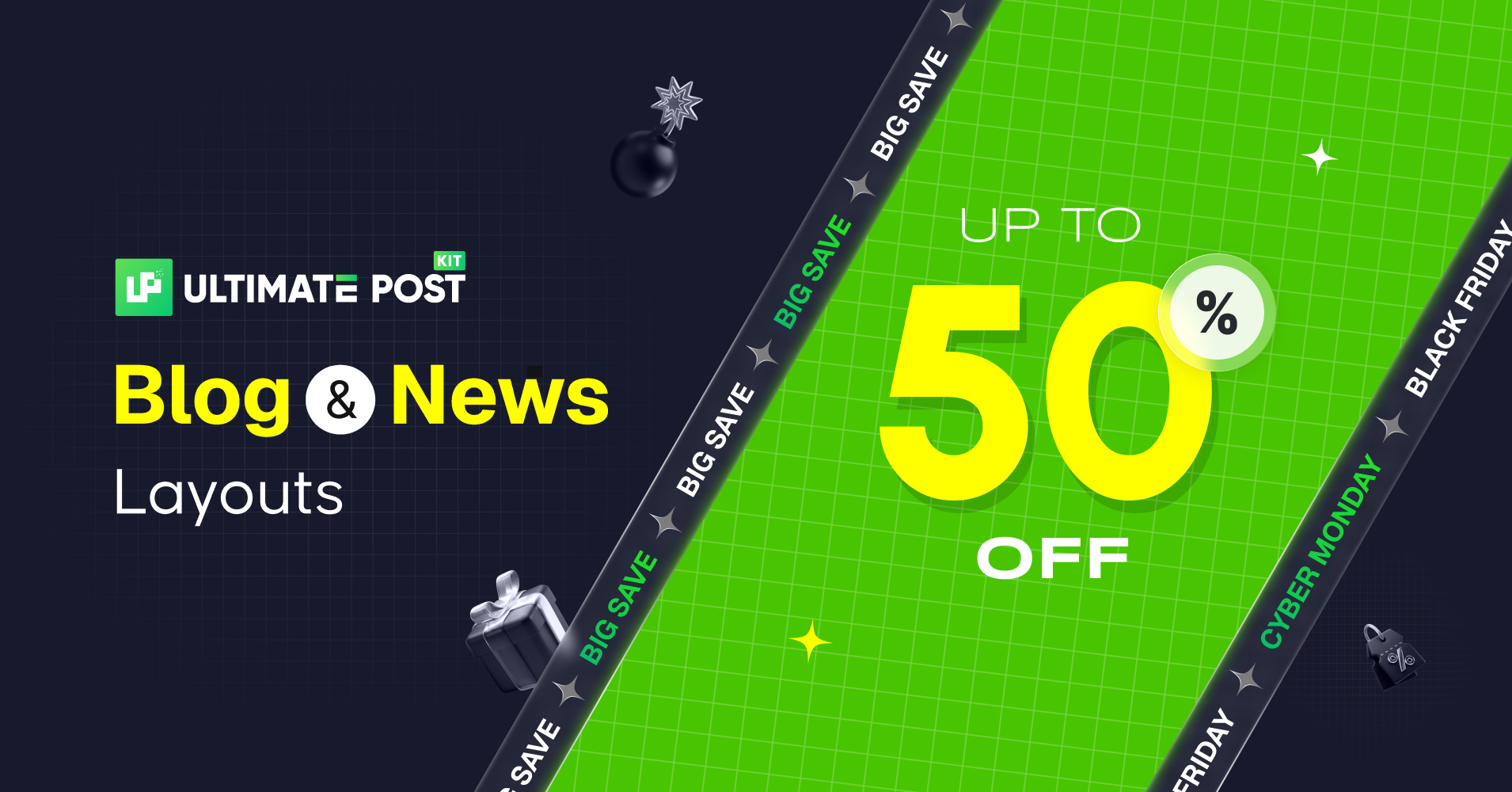 <strong><strong>Ultimate Post Kit - Advanced WordPress Blog & News Portal Plugin (Upto 50% Off)</strong></strong>