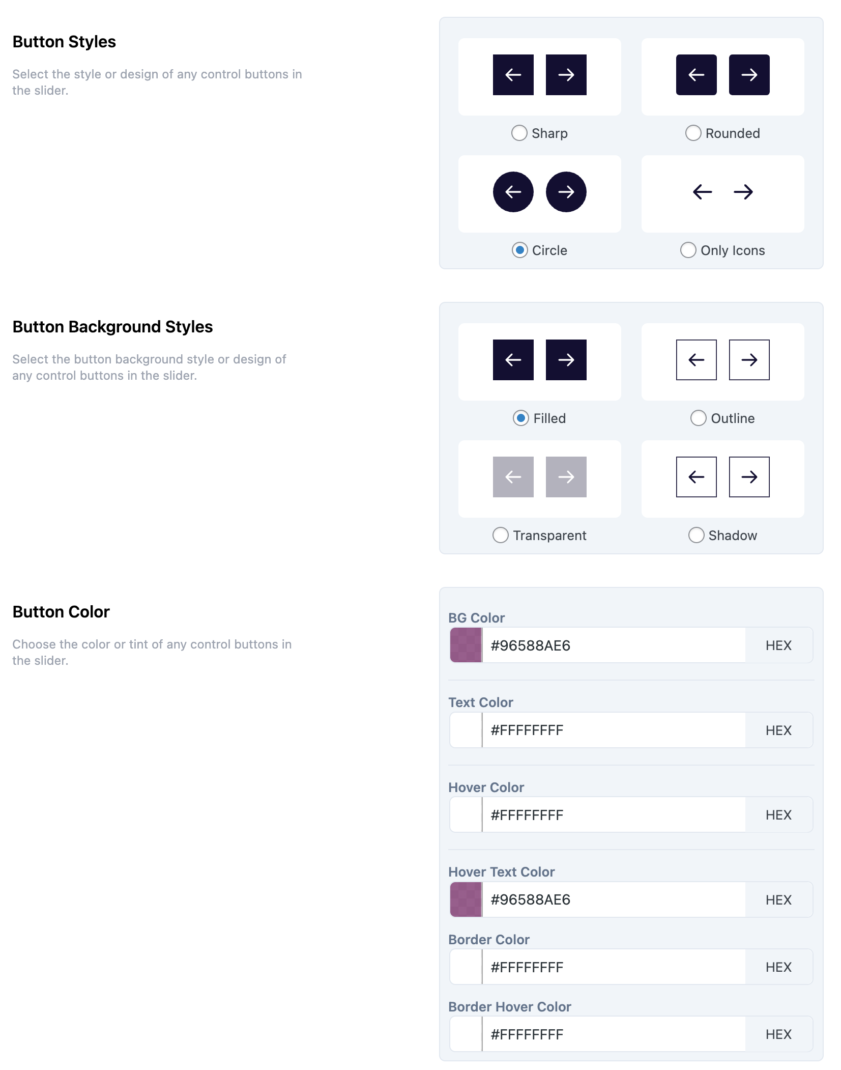 Button Settings