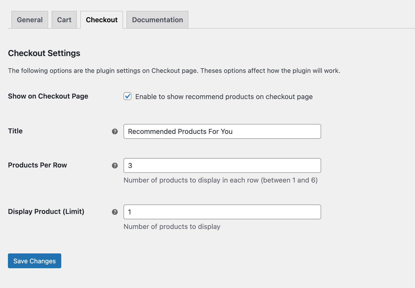 Enable Recommendations in Checkout