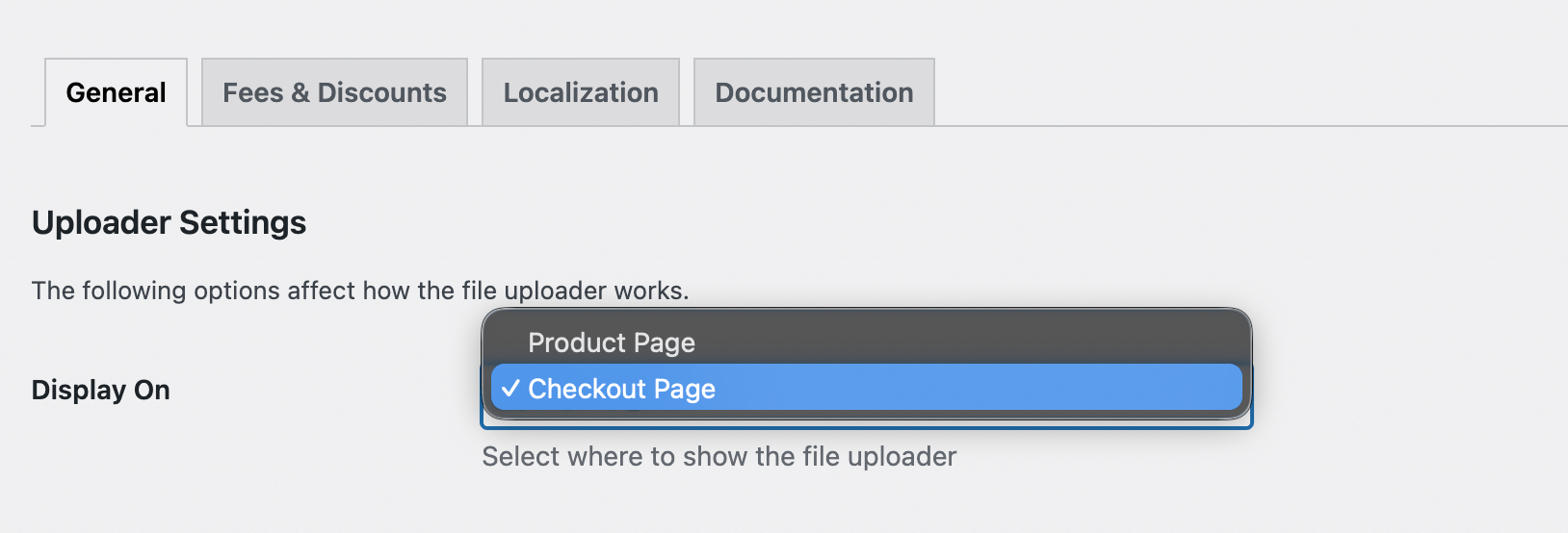 Display Position Settings