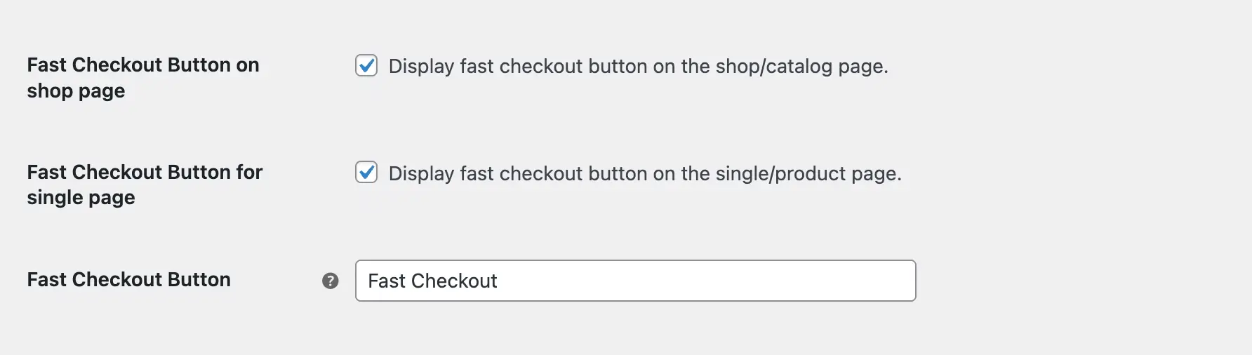 Add Fast Checkout Buttons