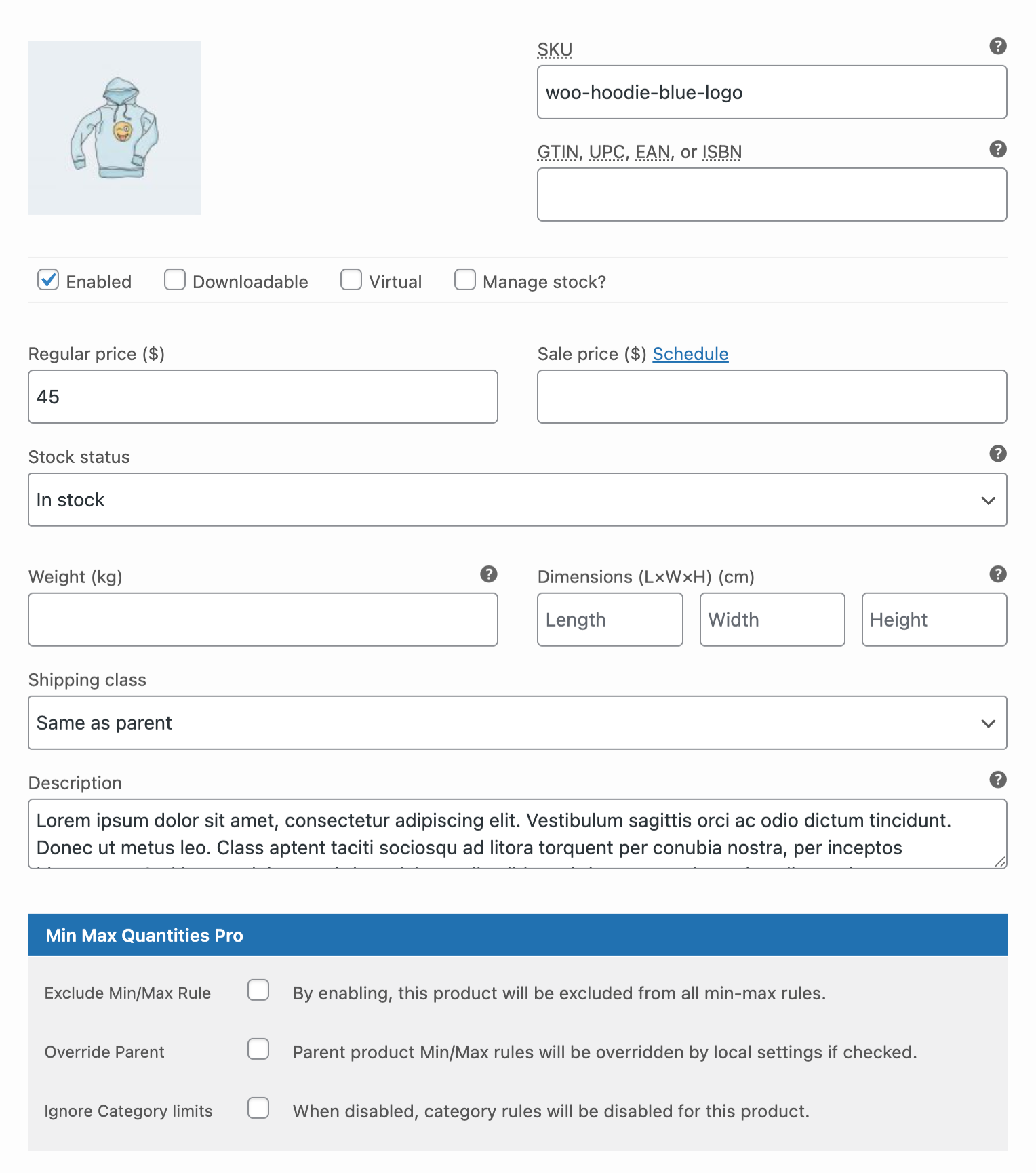 Product Variation-Level Limits