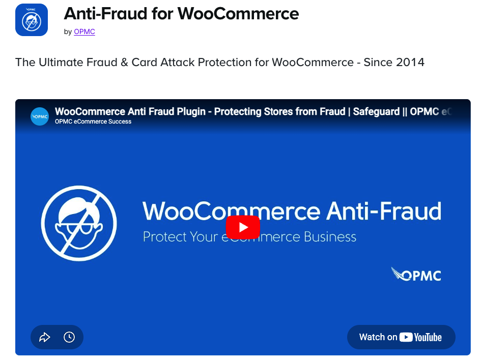 Anti Fraud for WooCommerce