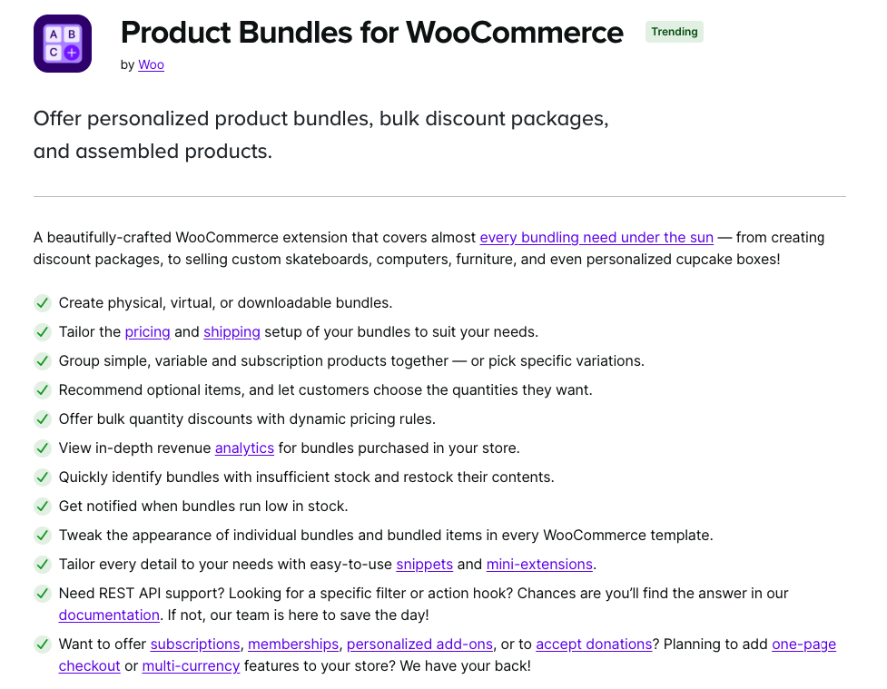 Product Bundles for WooCommerce