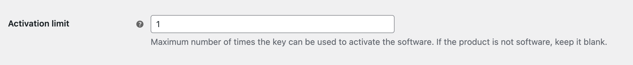 Set Activation Limit