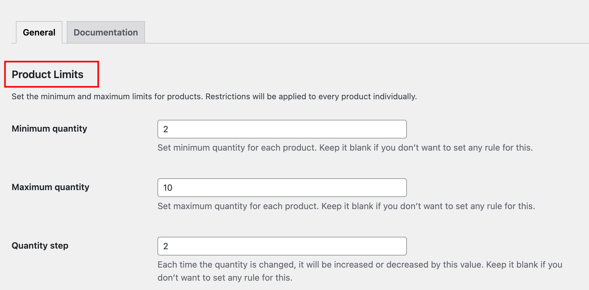 Product Limits