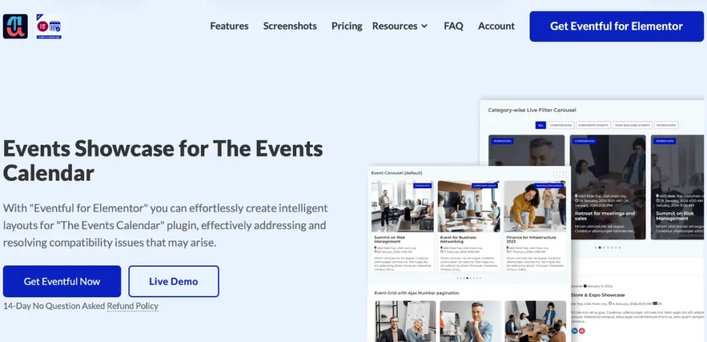 eventful for elementor