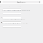 set min max product quantity WooCommerce