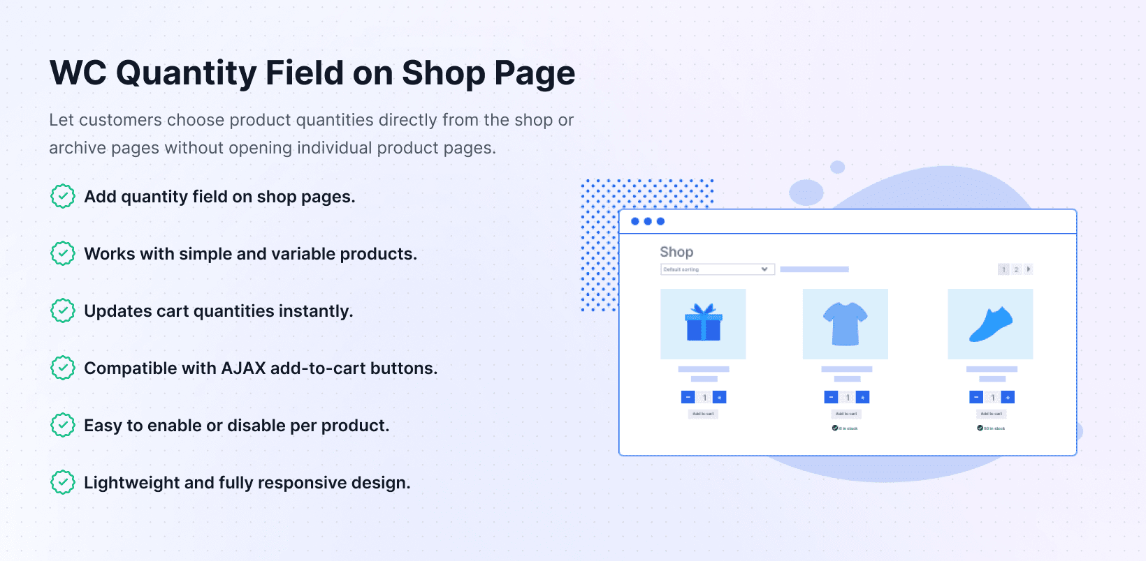 WC Quantity Field on Shop Page